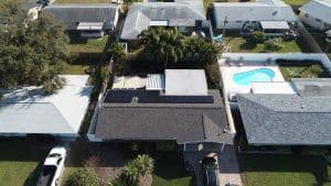 Aerial View of solar installation in Seminole, FL