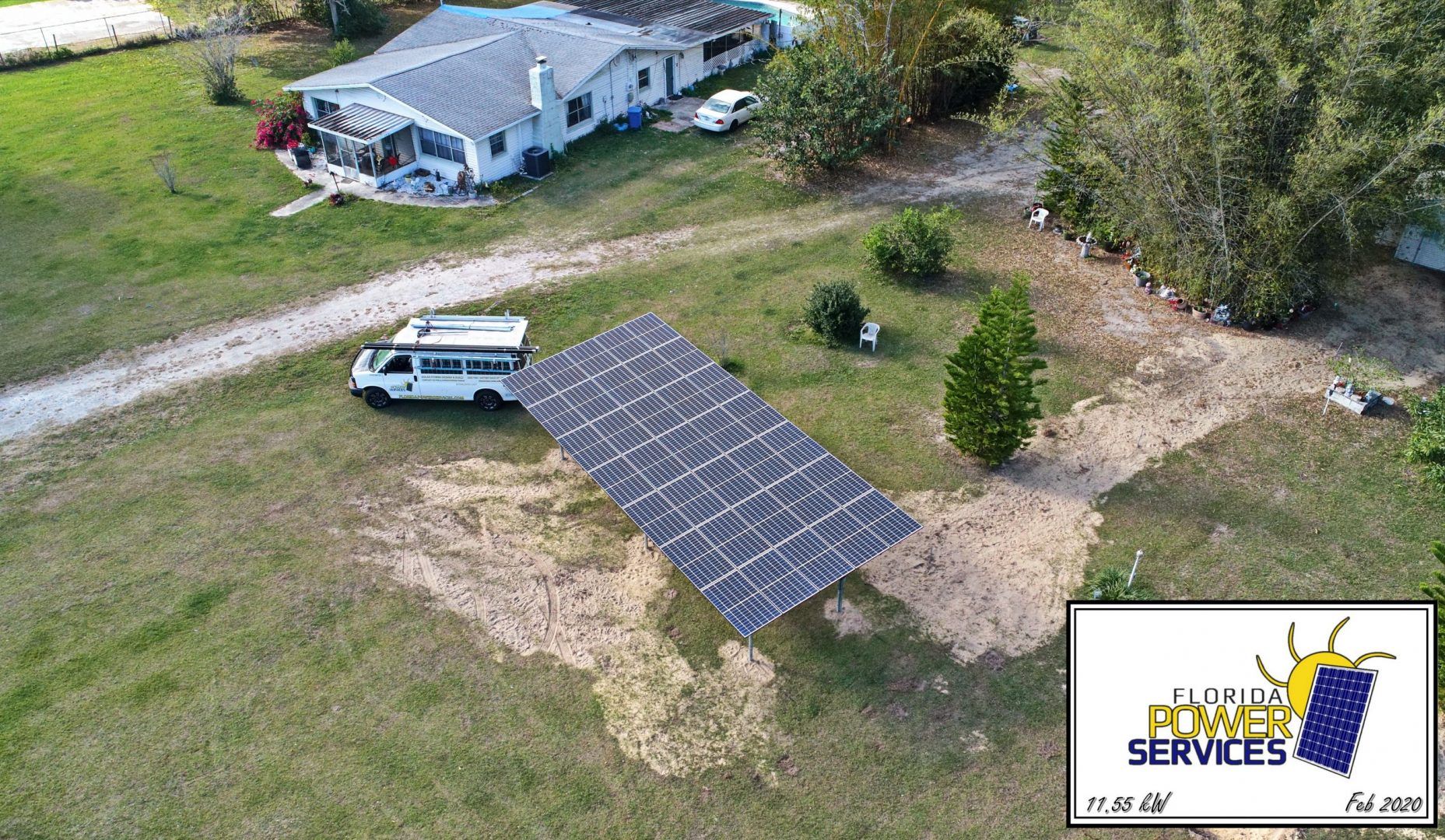 Thonotosassa 11.55 kW Ground Mount Solar System