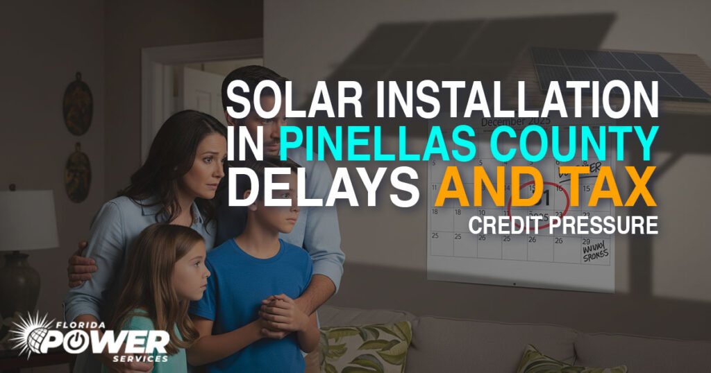 Solar Installation in Pinellas County: Delays and Tax Credit Pressure