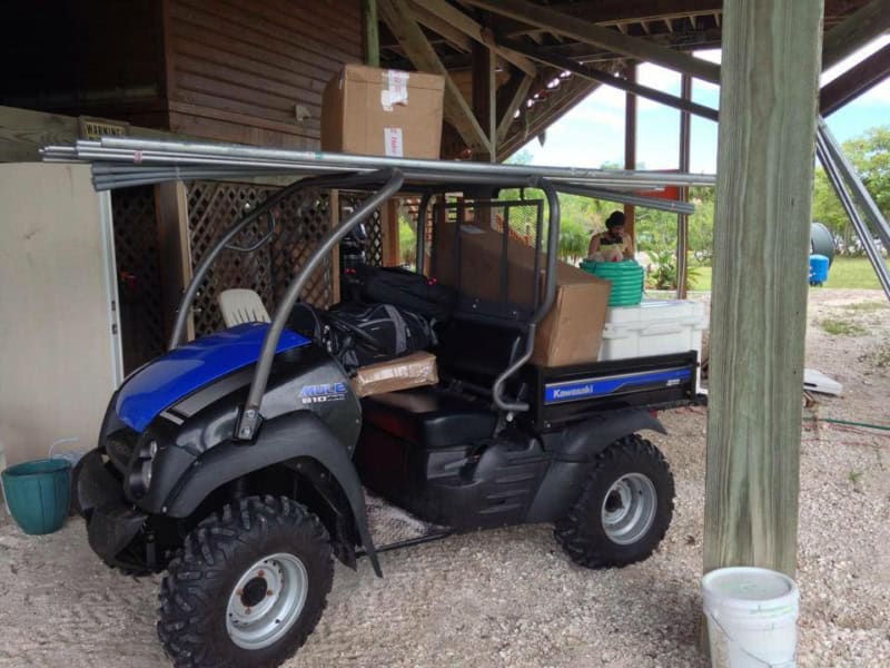 Mule Loaded Up For The Island