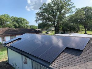 Solar array installed on a shingle roof in Thonotosassa, FL