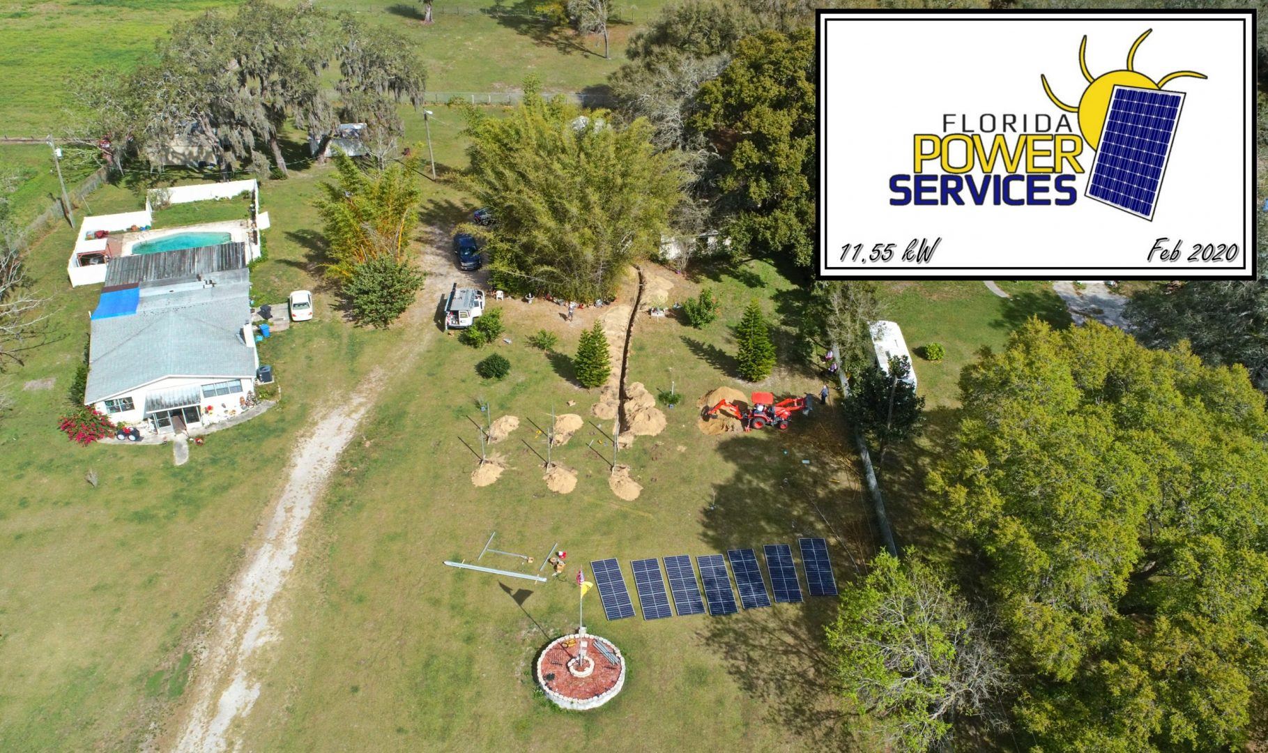 Thonotosassa 11.55 kW Ground Mount Solar System